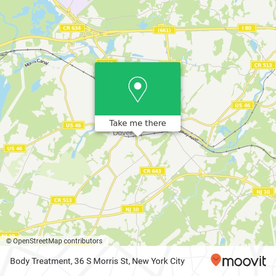 Body Treatment, 36 S Morris St map