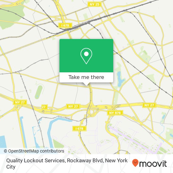Quality Lockout Services, Rockaway Blvd map