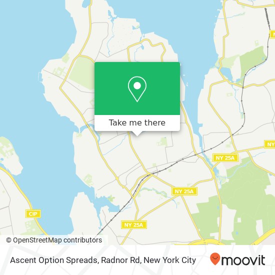 Mapa de Ascent Option Spreads, Radnor Rd