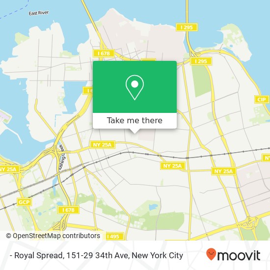 Mapa de - Royal Spread, 151-29 34th Ave
