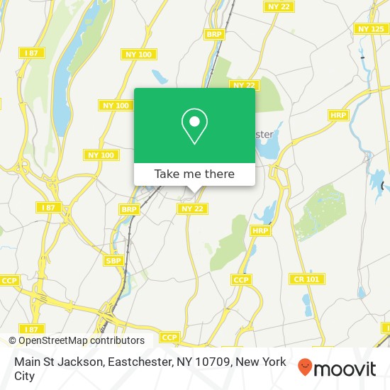 Mapa de Main St Jackson, Eastchester, NY 10709
