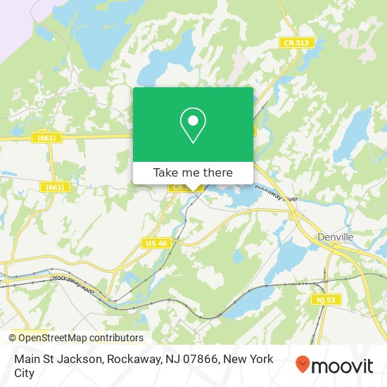 Mapa de Main St Jackson, Rockaway, NJ 07866