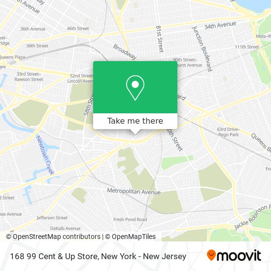 168 99 Cent & Up Store map