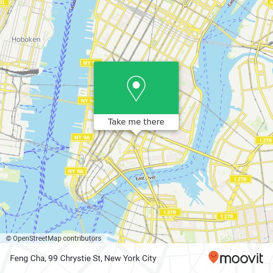 Feng Cha, 99 Chrystie St map