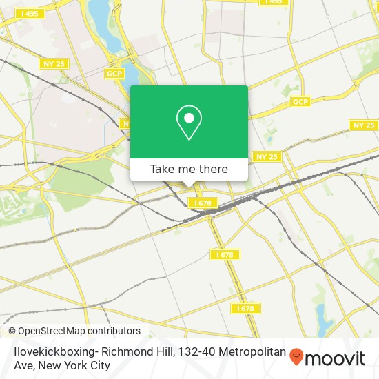 Mapa de Ilovekickboxing- Richmond Hill, 132-40 Metropolitan Ave