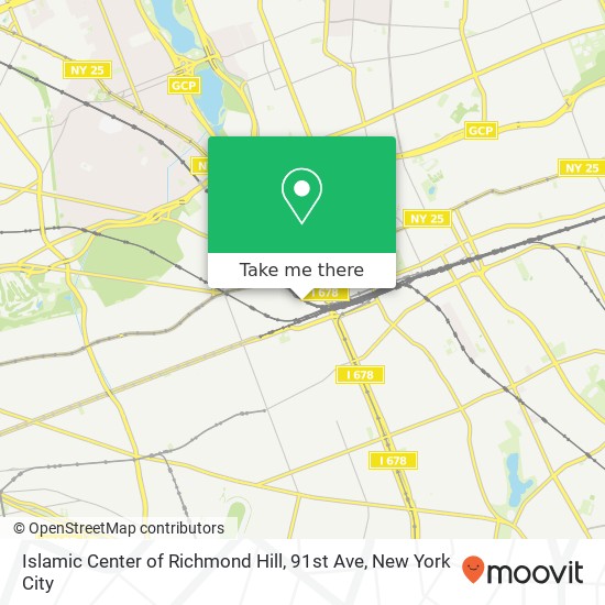 Islamic Center of Richmond Hill, 91st Ave map