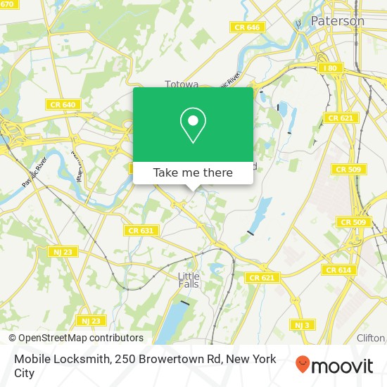 Mapa de Mobile Locksmith, 250 Browertown Rd