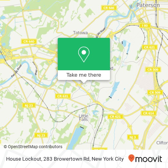 Mapa de House Lockout, 283 Browertown Rd