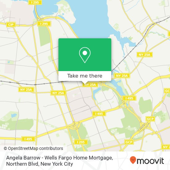 Mapa de Angela Barrow - Wells Fargo Home Mortgage, Northern Blvd