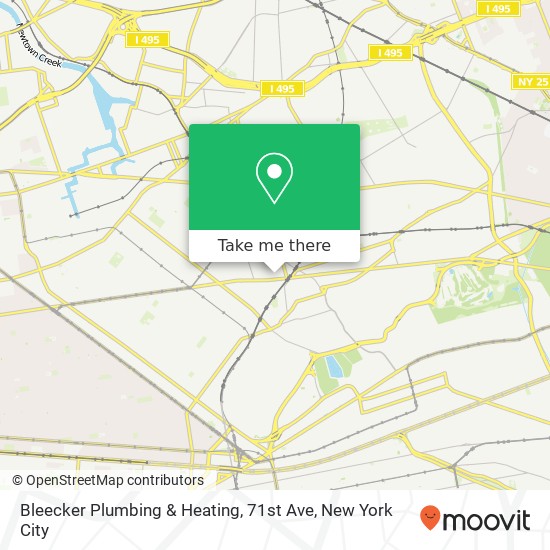 Bleecker Plumbing & Heating, 71st Ave map
