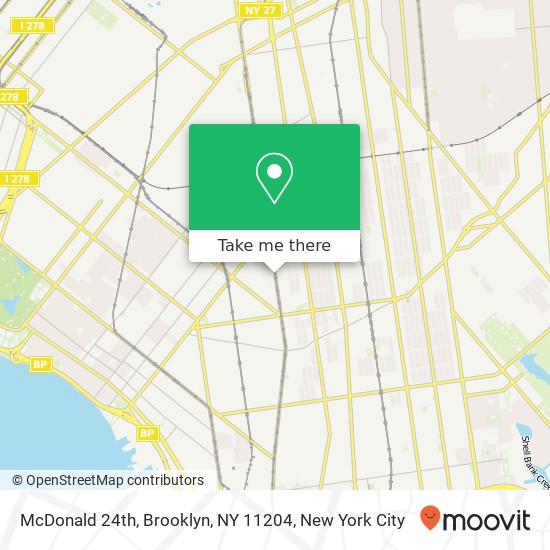 McDonald 24th, Brooklyn, NY 11204 map