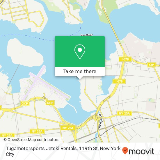 Tugamotorsports Jetski Rentals, 119th St map