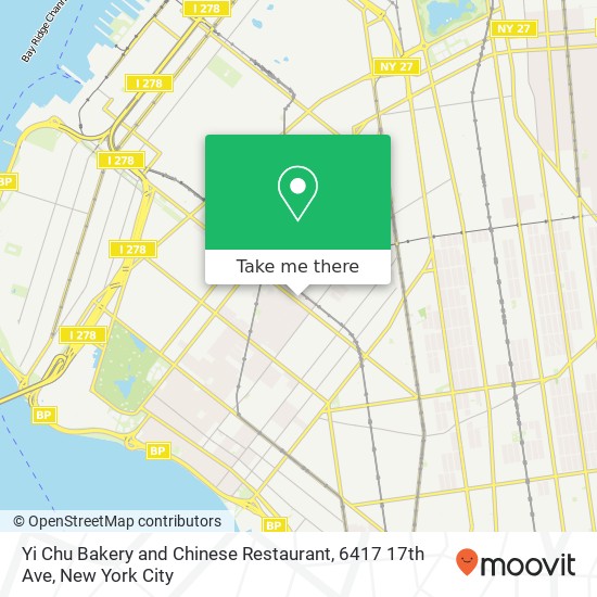 Yi Chu Bakery and Chinese Restaurant, 6417 17th Ave map