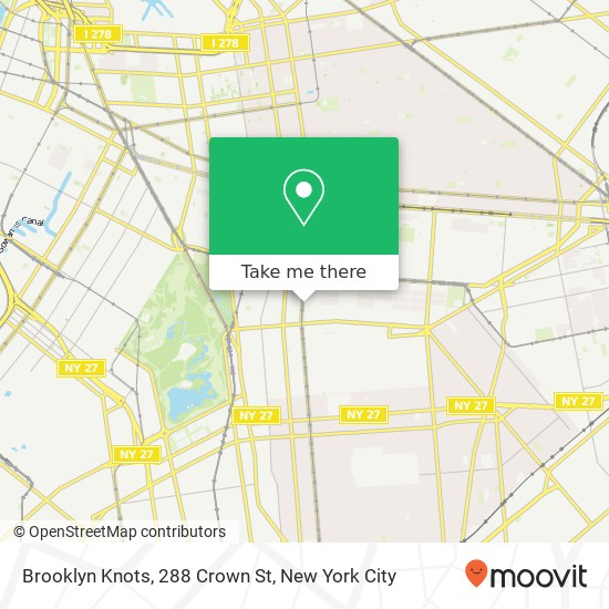 Mapa de Brooklyn Knots, 288 Crown St