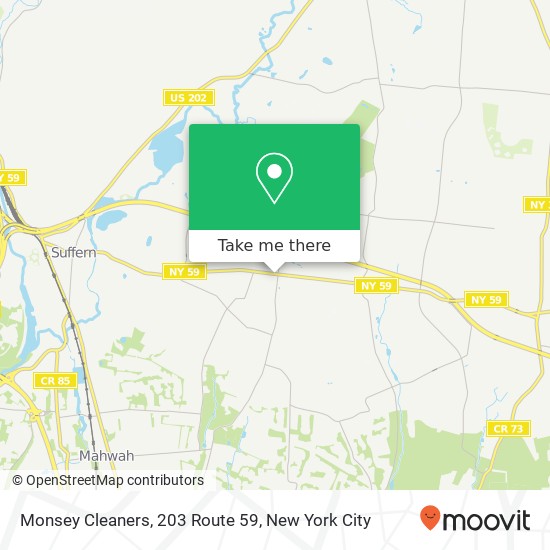 Mapa de Monsey Cleaners, 203 Route 59