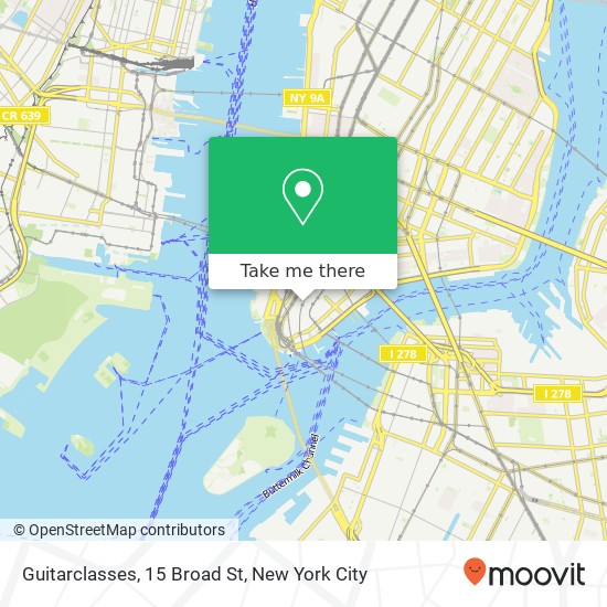Mapa de Guitarclasses, 15 Broad St