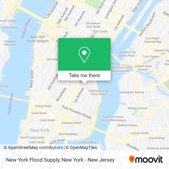 Mapa de New York Flood Supply