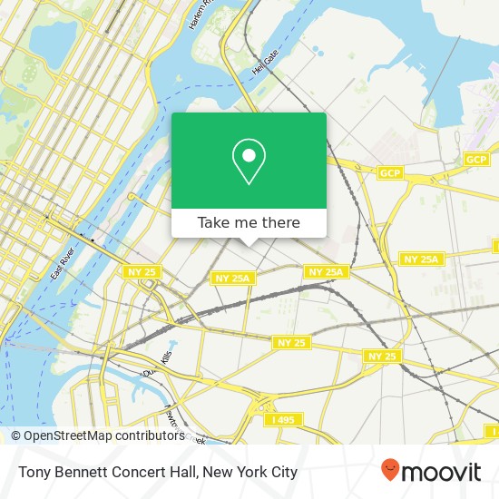 Tony Bennett Concert Hall map