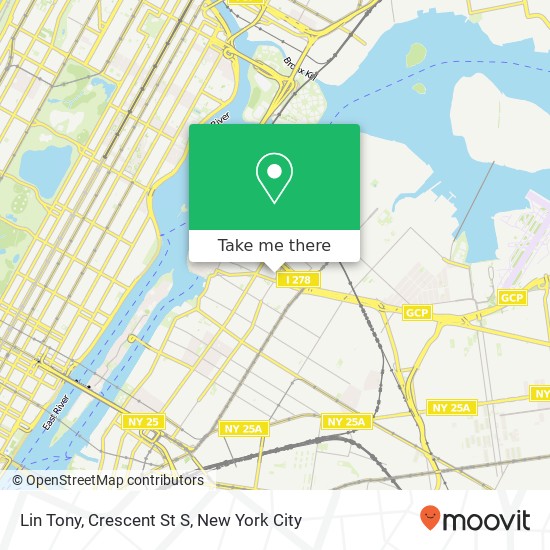 Mapa de Lin Tony, Crescent St S