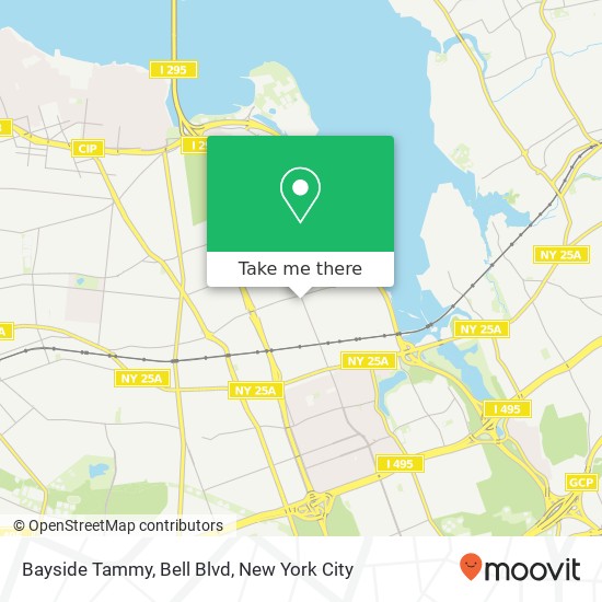 Mapa de Bayside Tammy, Bell Blvd