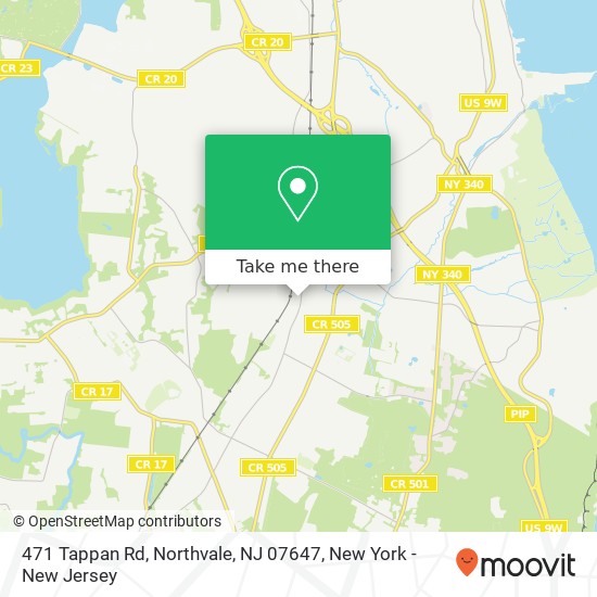 Mapa de 471 Tappan Rd, Northvale, NJ 07647
