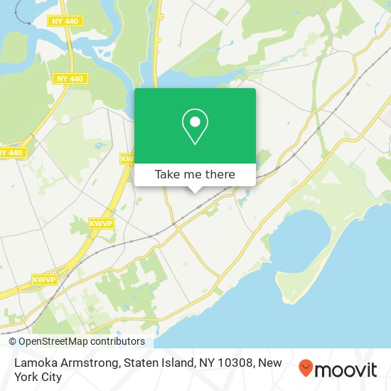 Mapa de Lamoka Armstrong, Staten Island, NY 10308