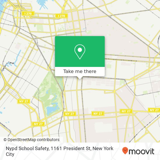 Nypd School Safety, 1161 President St map