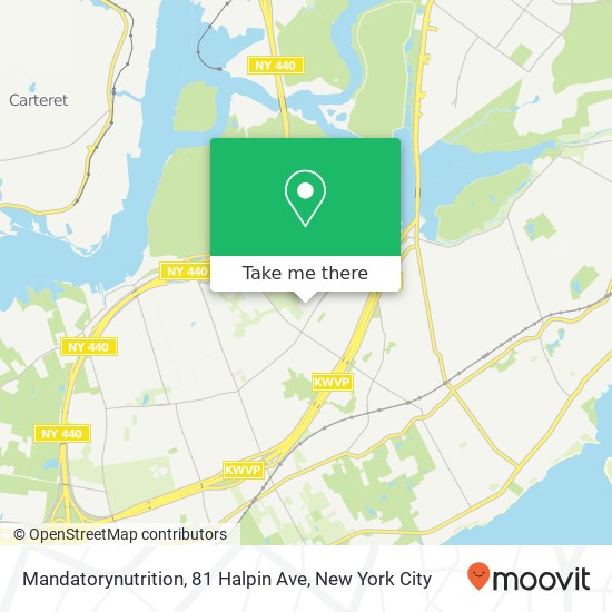 Mandatorynutrition, 81 Halpin Ave map