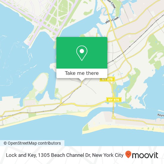Mapa de Lock and Key, 1305 Beach Channel Dr