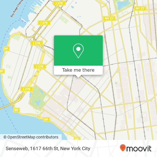 Senseweb, 1617 66th St map