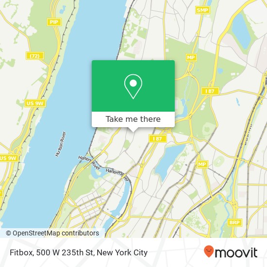 Fitbox, 500 W 235th St map