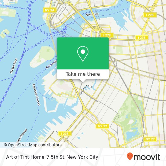 Mapa de Art of Tint-Home, 7 5th St