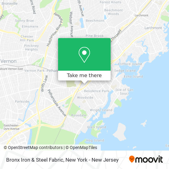 Bronx Iron & Steel Fabric map