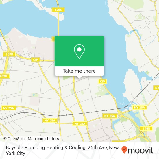 Bayside Plumbing Heating & Cooling, 26th Ave map