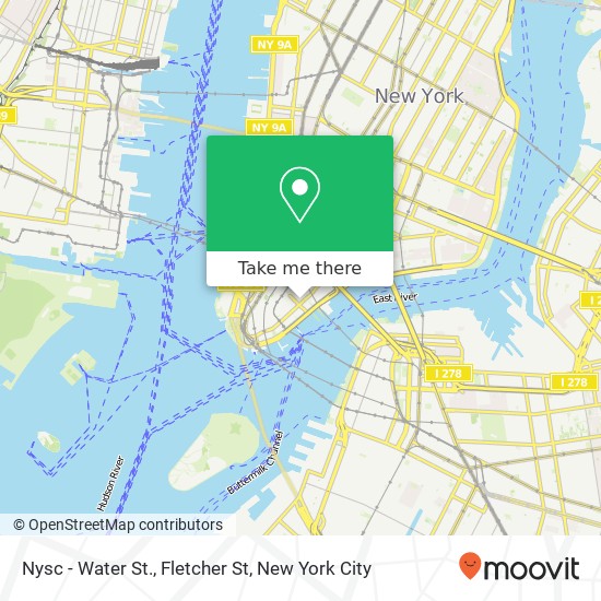 Nysc - Water St., Fletcher St map