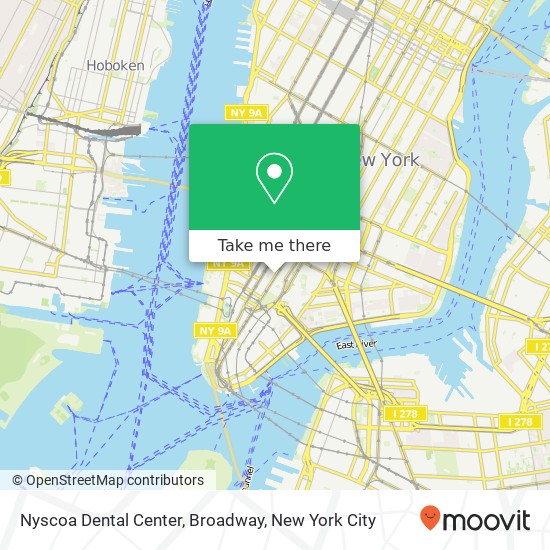 Nyscoa Dental Center, Broadway map