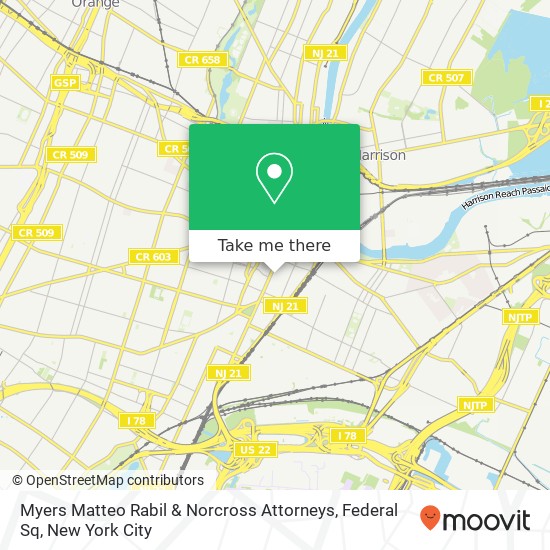 Myers Matteo Rabil & Norcross Attorneys, Federal Sq map