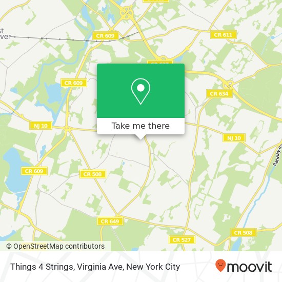 Things 4 Strings, Virginia Ave map