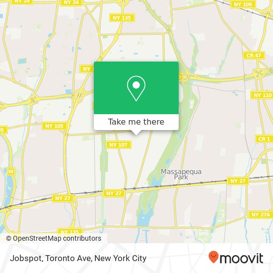 Mapa de Jobspot, Toronto Ave