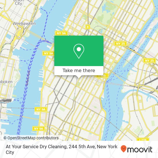 Mapa de At Your Service Dry Cleaning, 244 5th Ave