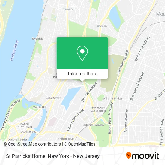St Patricks Home map