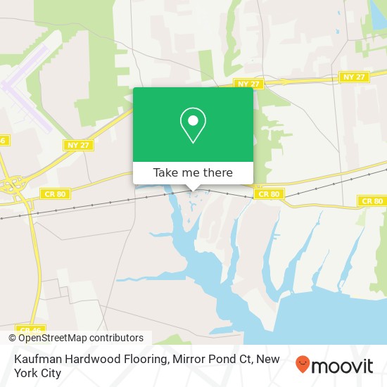 Mapa de Kaufman Hardwood Flooring, Mirror Pond Ct