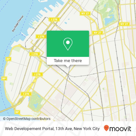 Web Developement Portal, 13th Ave map