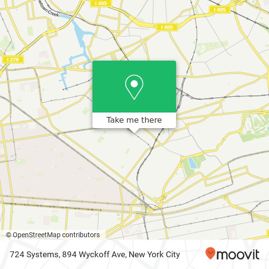 Mapa de 724 Systems, 894 Wyckoff Ave