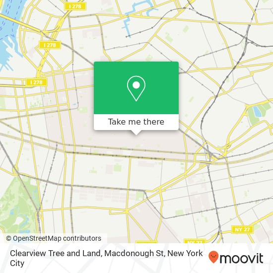 Clearview Tree and Land, Macdonough St map