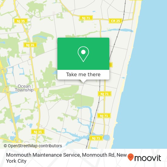 Mapa de Monmouth Maintenance Service, Monmouth Rd