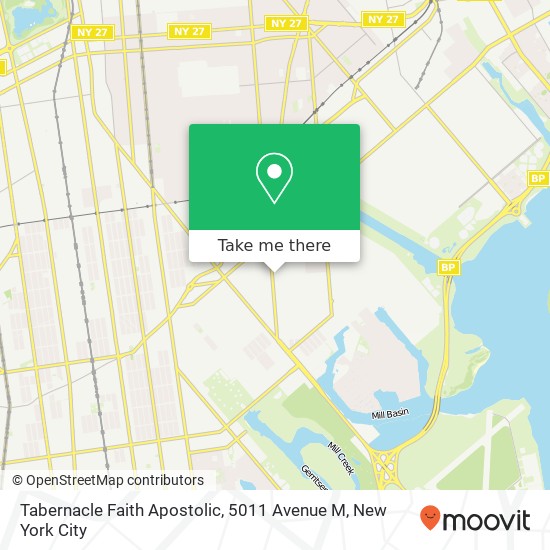 Mapa de Tabernacle Faith Apostolic, 5011 Avenue M