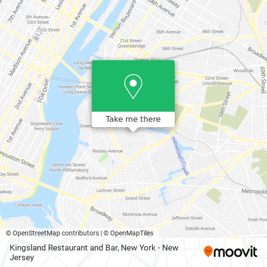 Kingsland Restaurant and Bar map