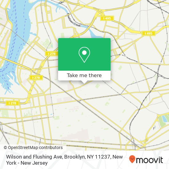 Mapa de Wilson and Flushing Ave, Brooklyn, NY 11237