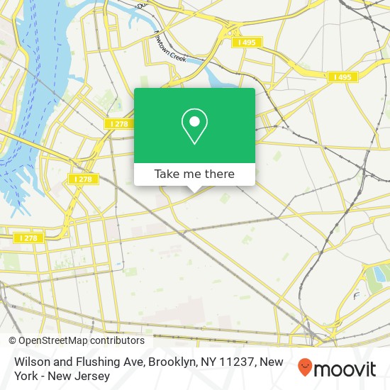 Wilson and Flushing Ave, Brooklyn, NY 11237 map